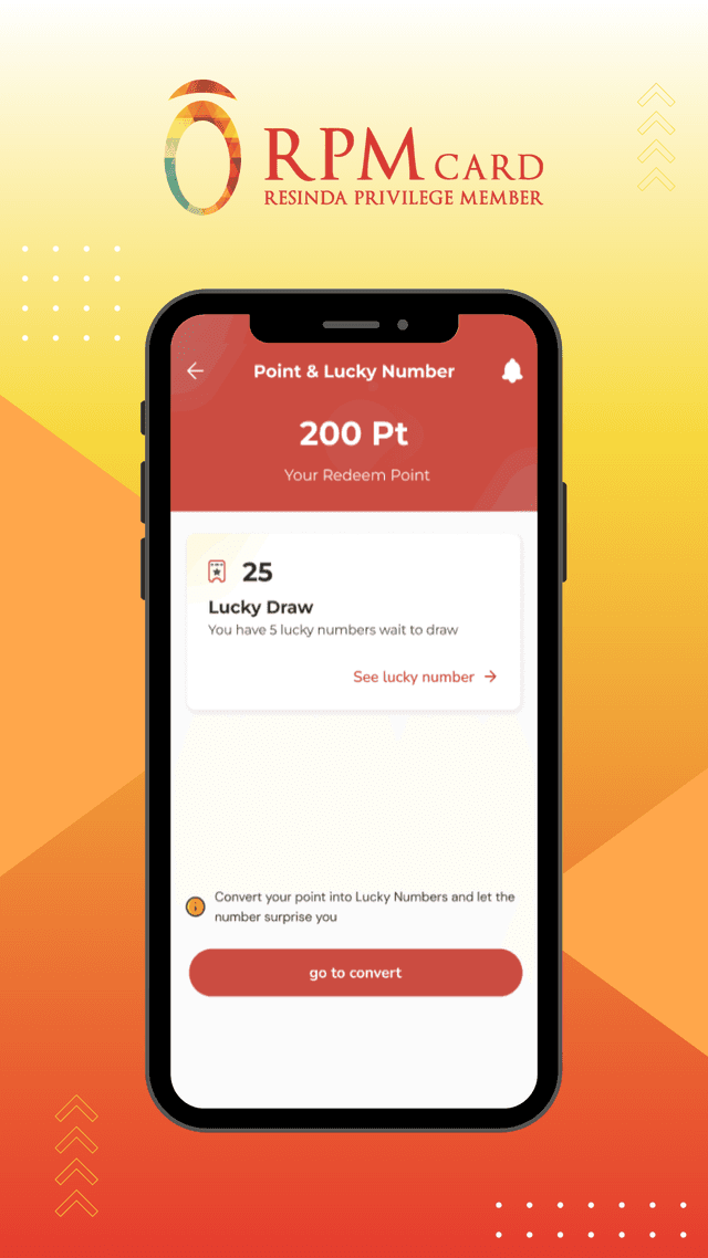 Resinda Privilege Member Card screenshot